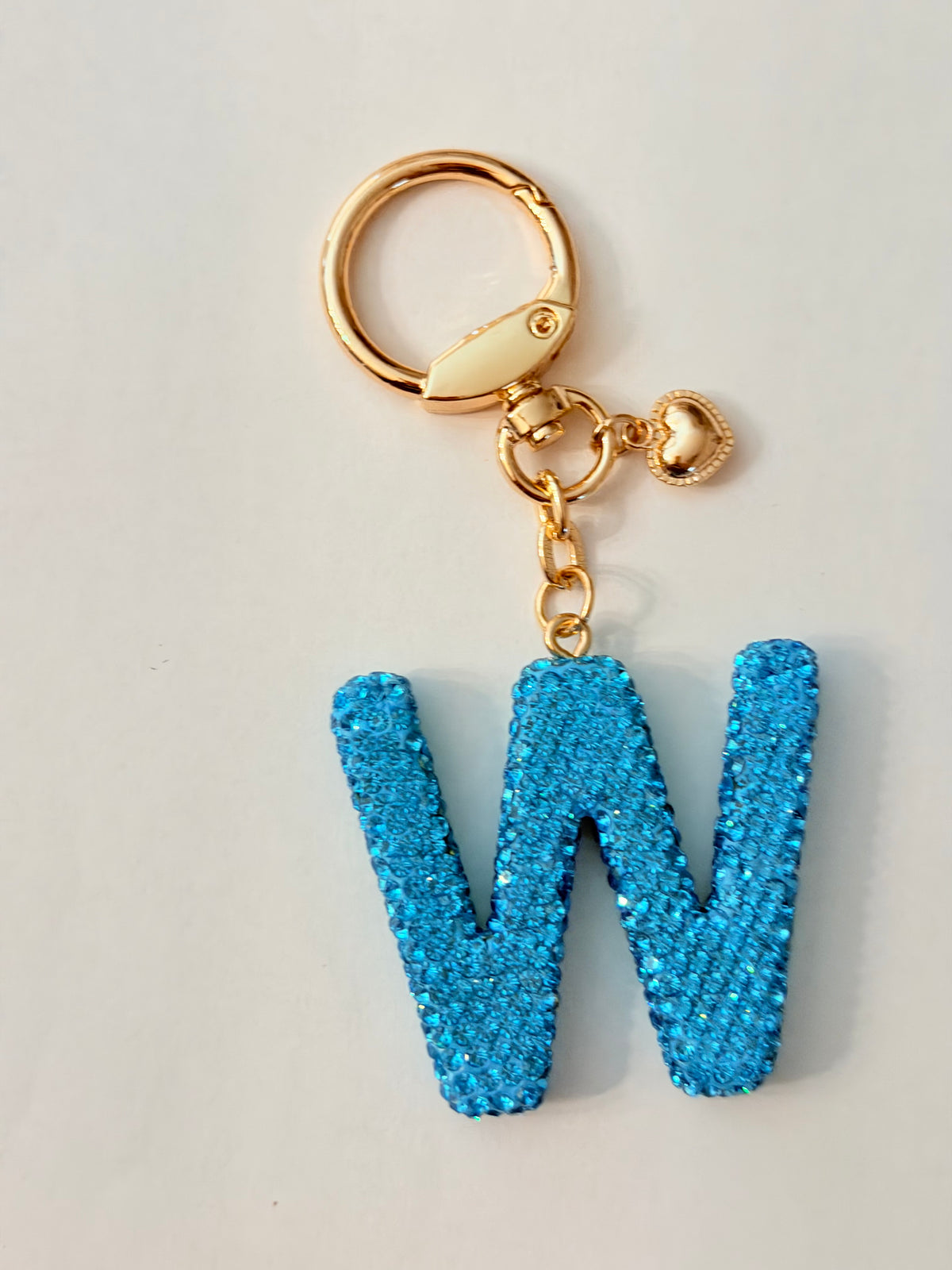 Initial Bling Strap Keychain