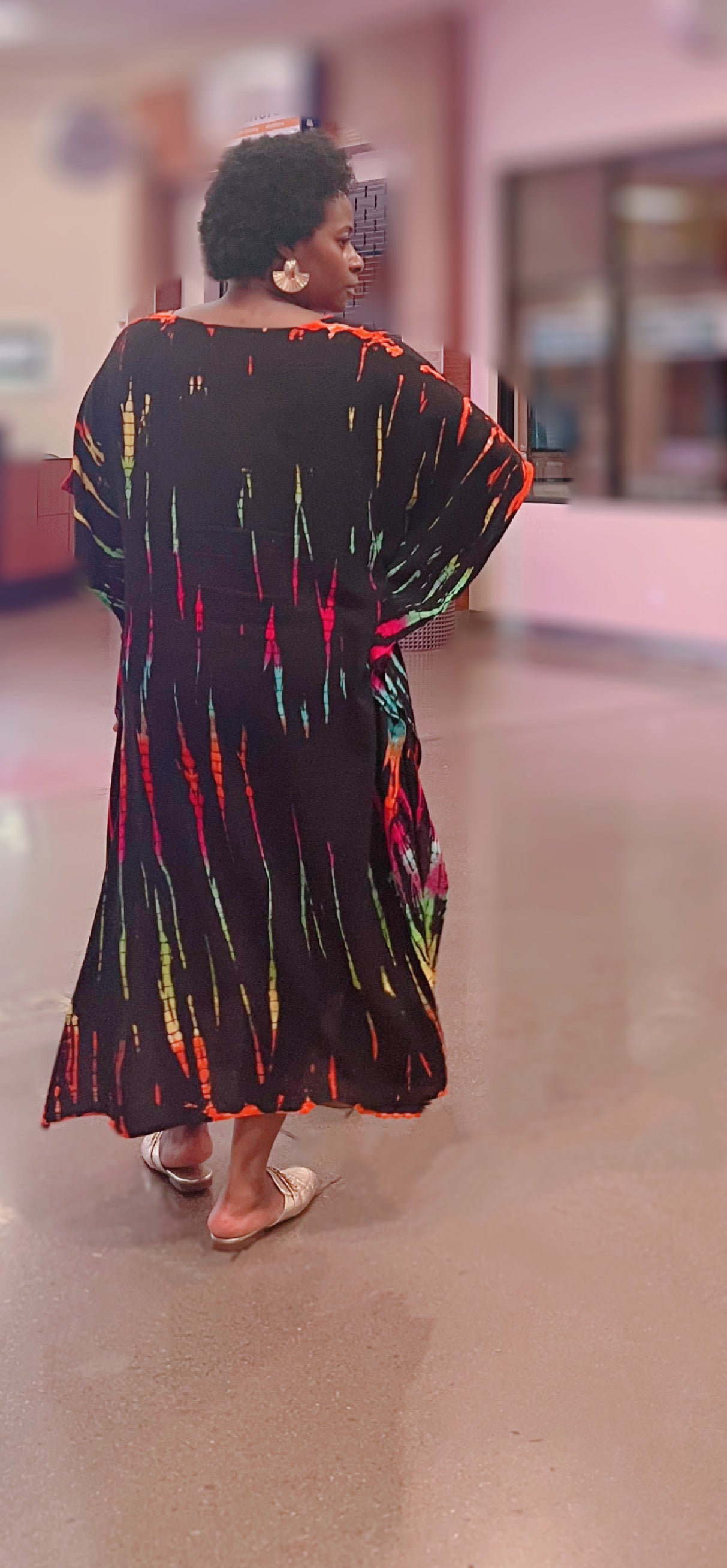 Sunset Drip Luxe Caftan