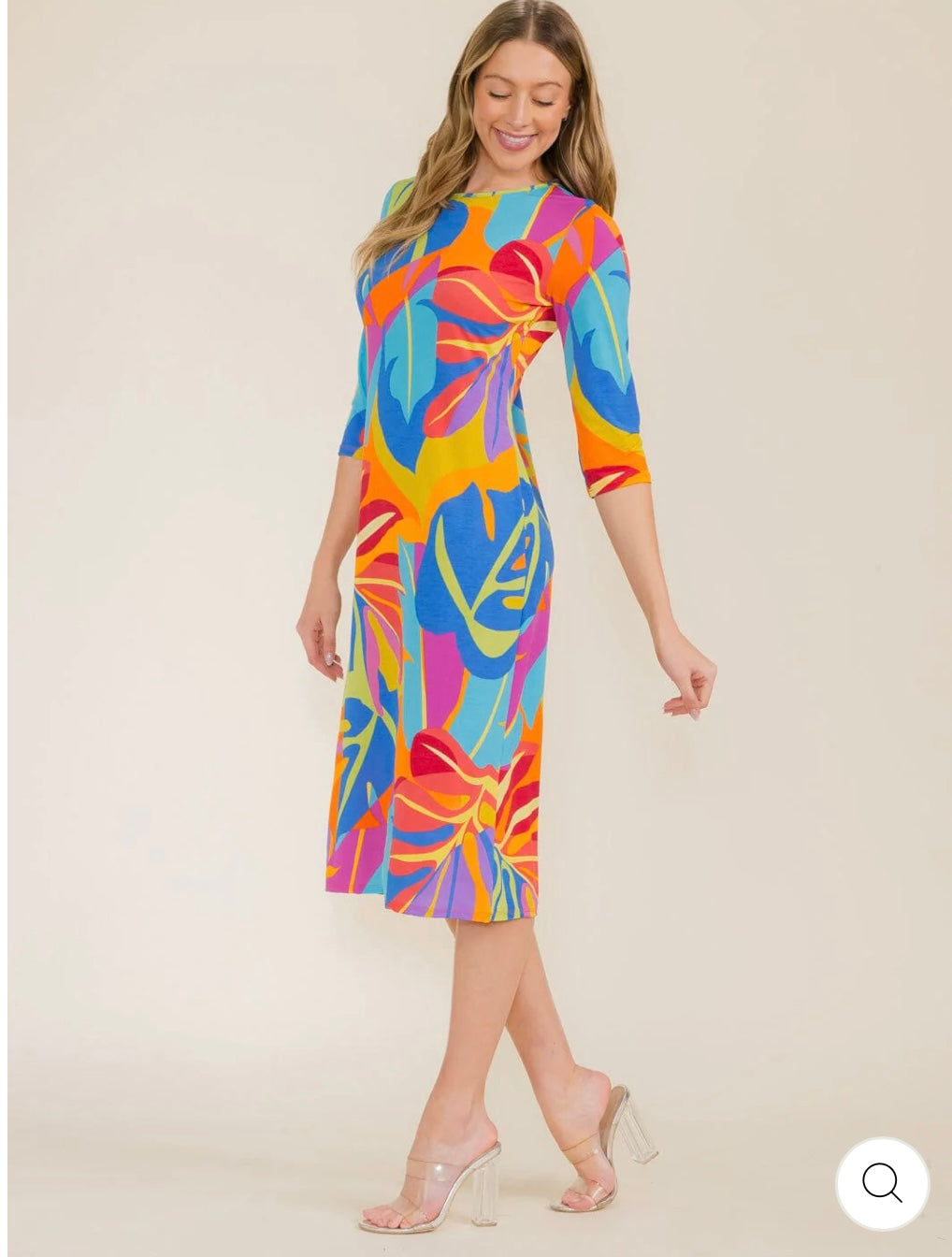 “Palm Springs Breeze” Pocket Midi Dress