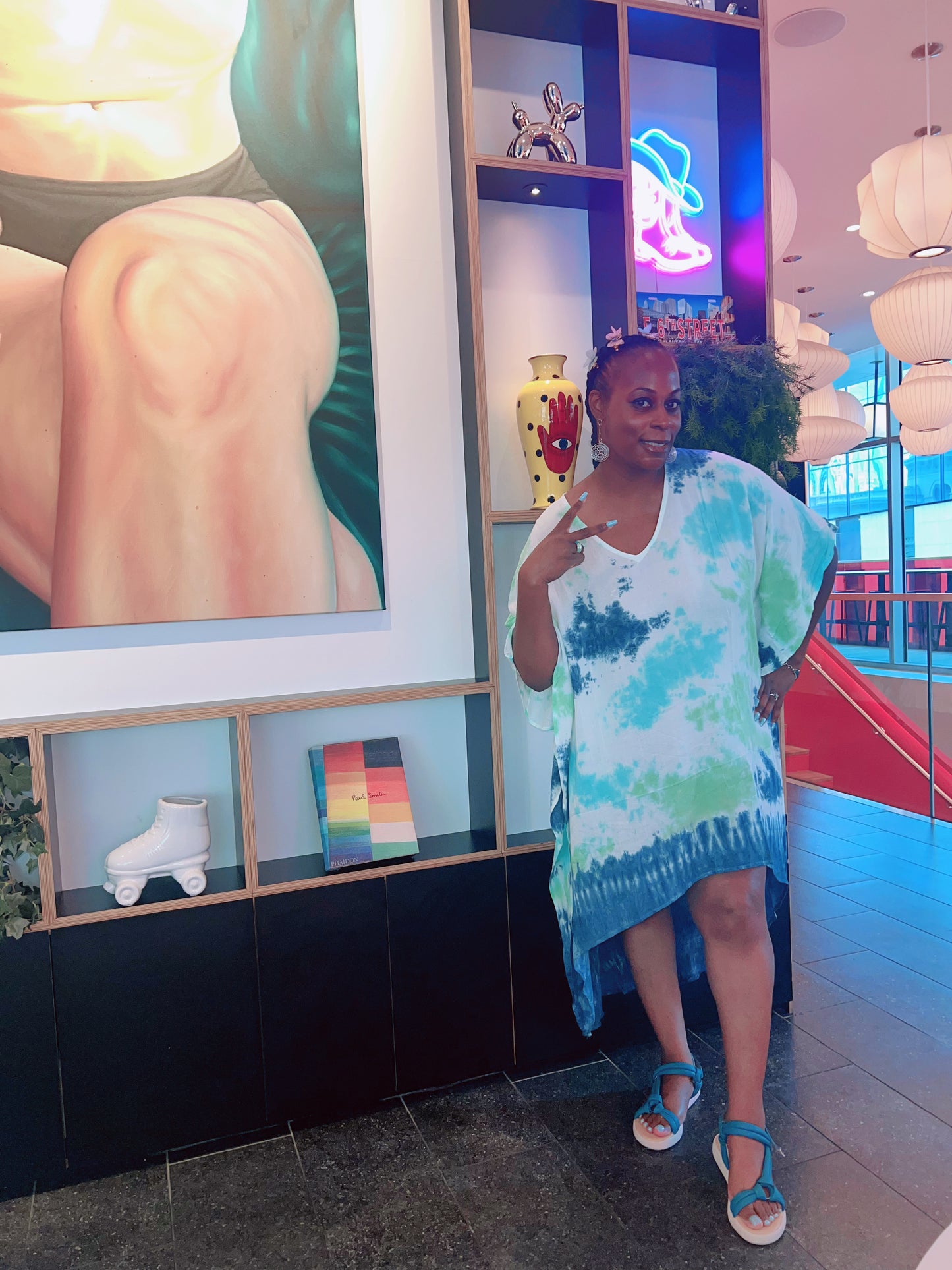 Ocean Breeze High-Low Caftan