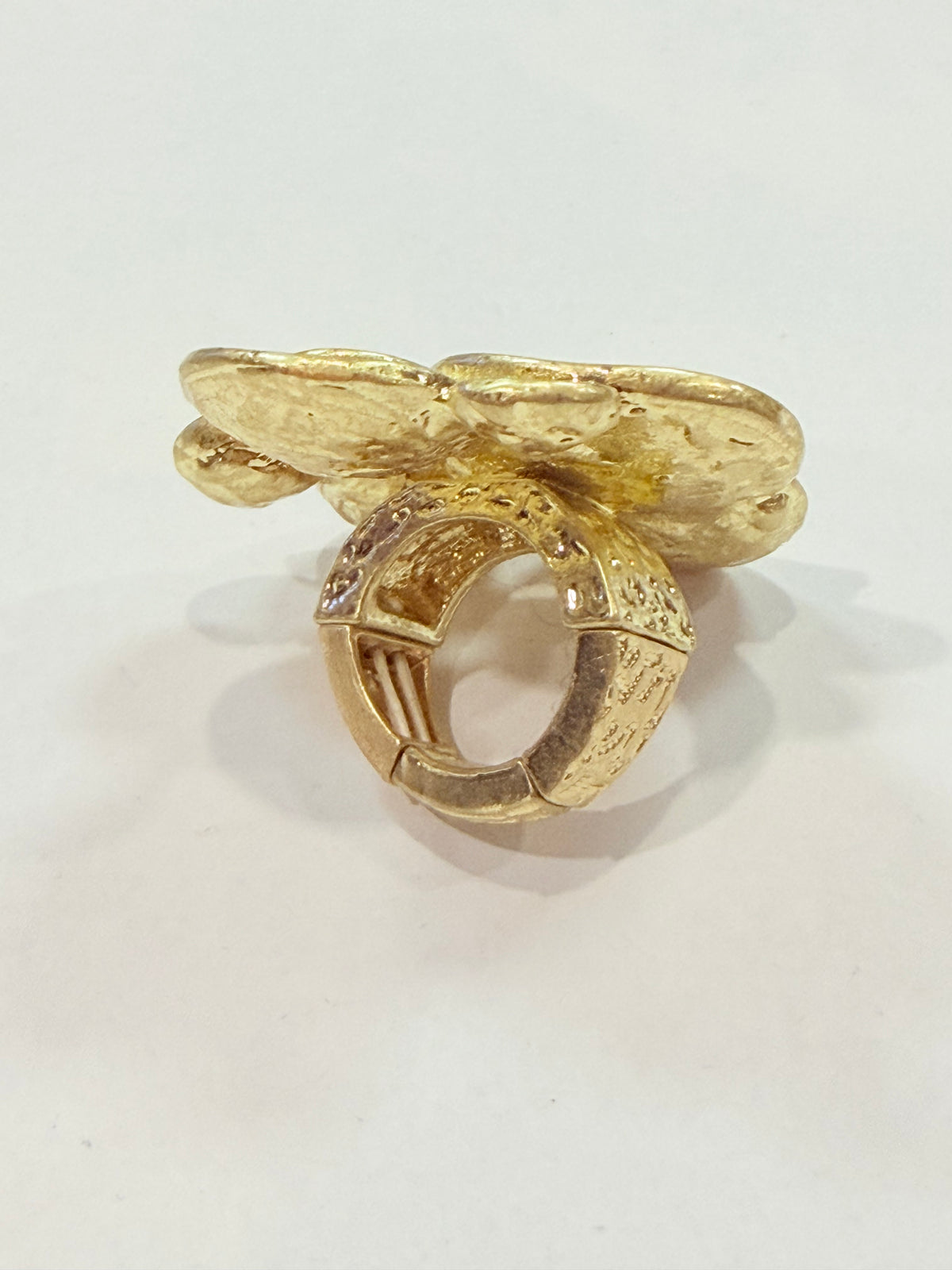 Golden Bubbles Stretch Ring