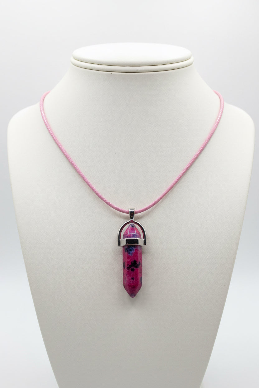 Blush Voltage Pendant Necklace