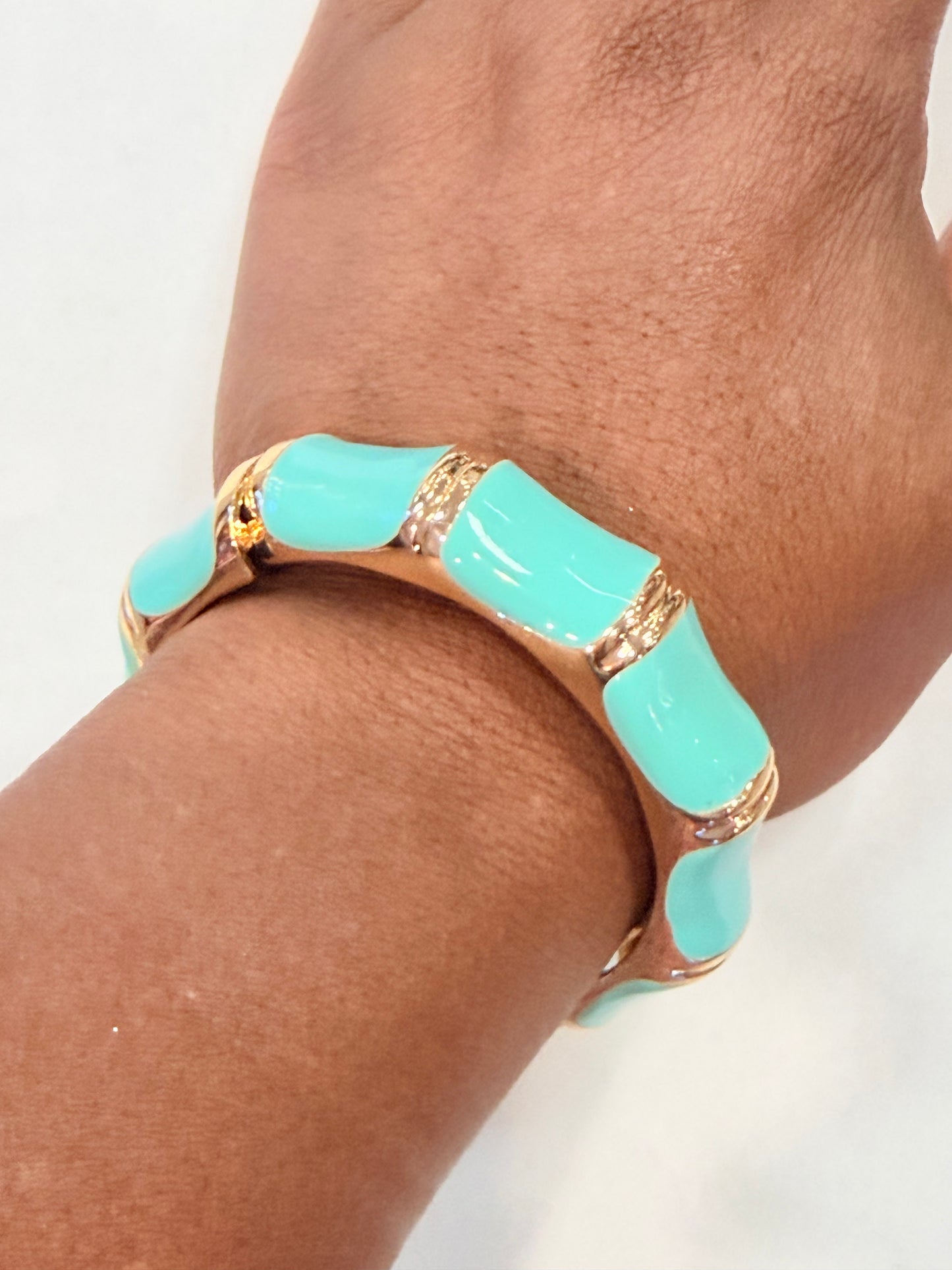 Color Block Hinged Bangle