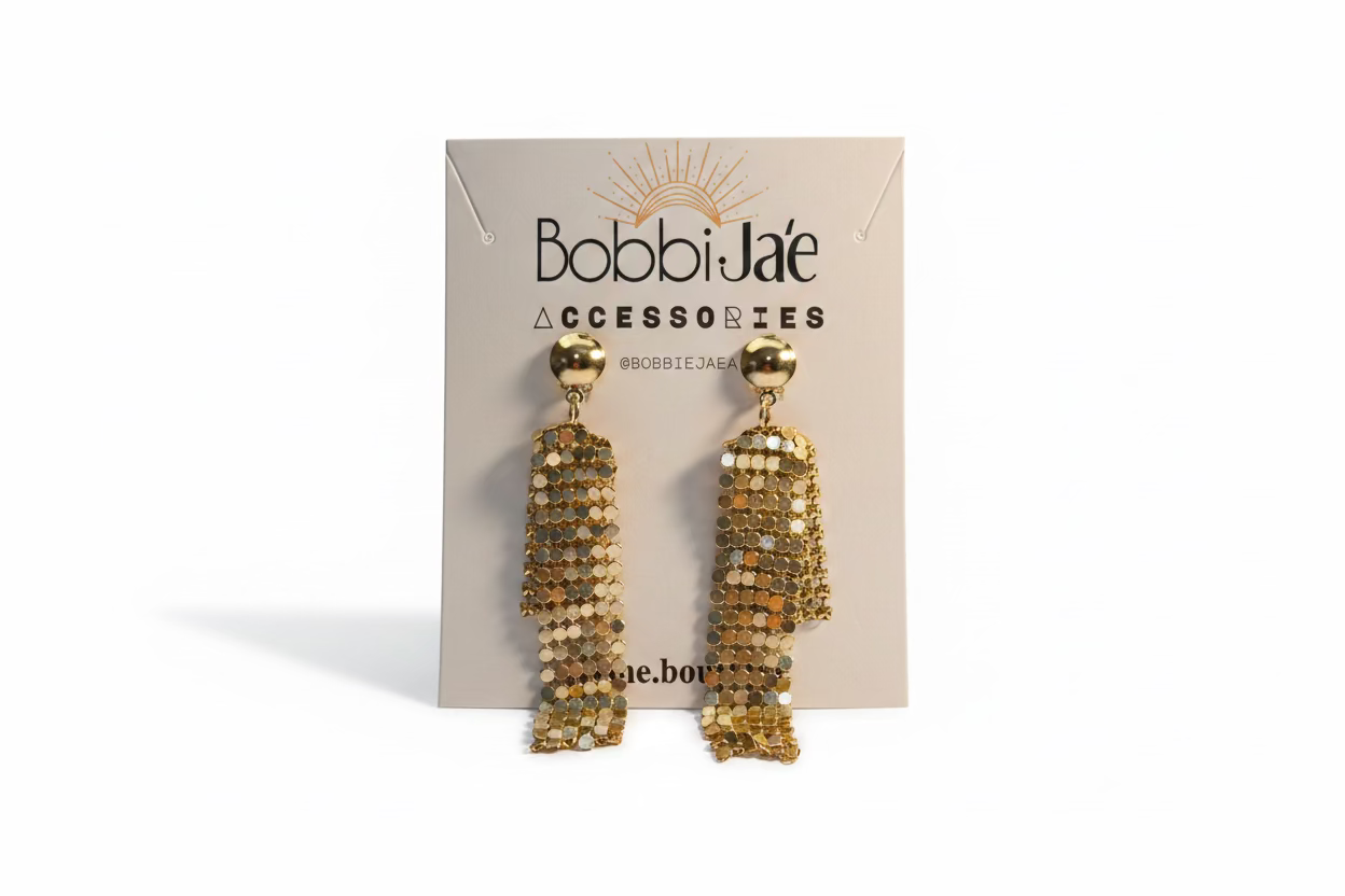 Disco Fringe Clip-On Earrings