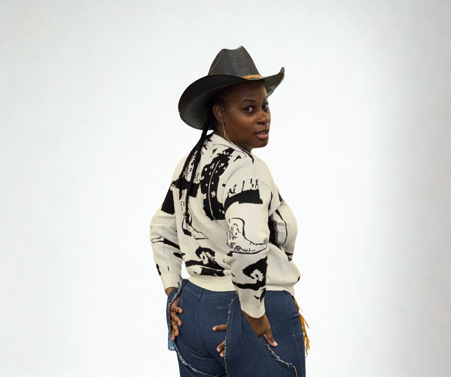 Western Chic Luxe Sweater