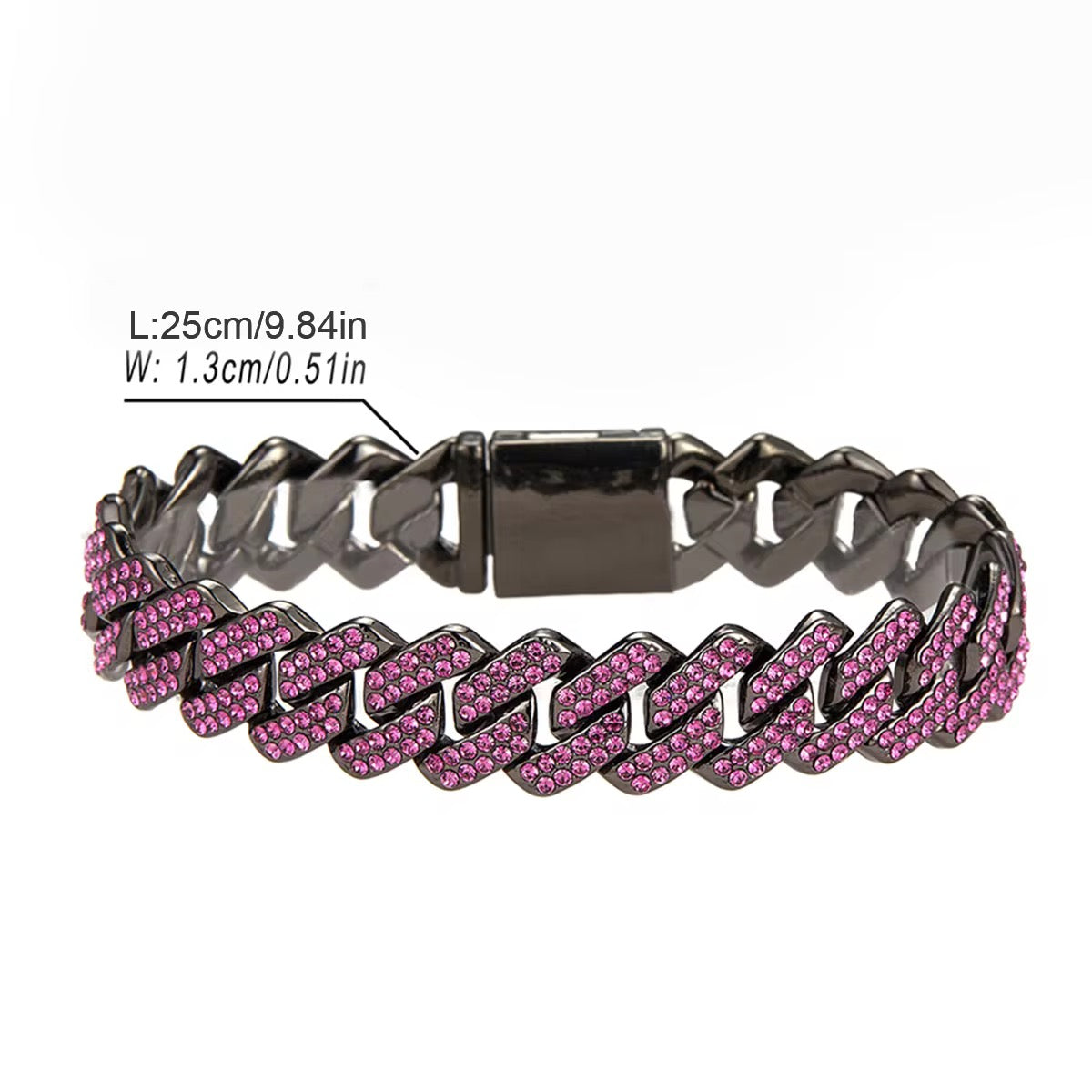 Iced Luxe Anklet – Unisex Cuban Link Bling