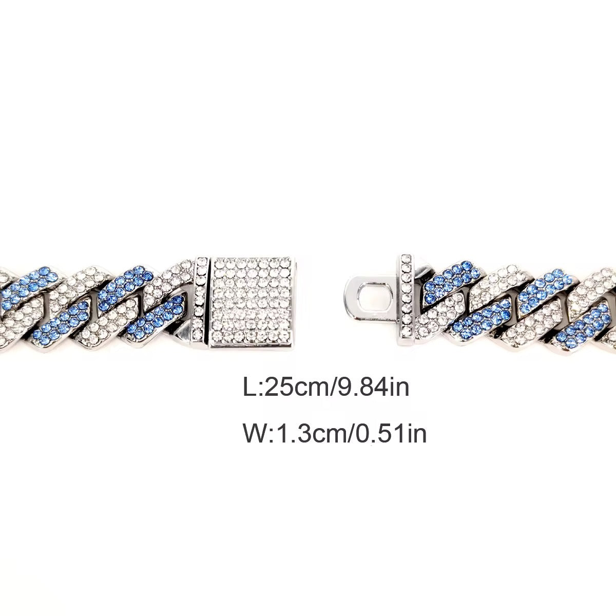 Iced Luxe Anklet – Unisex Cuban Link Bling