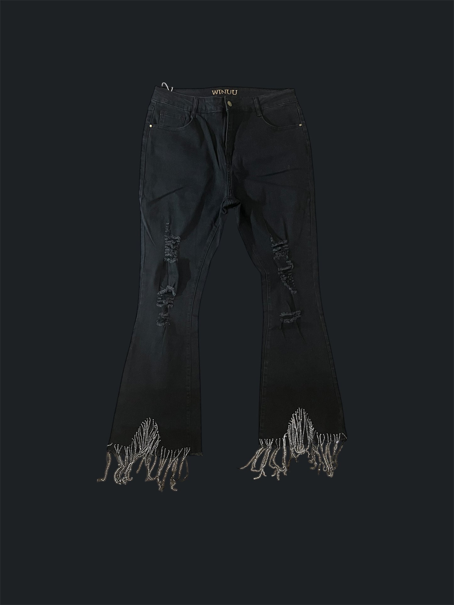 Starfall Fringe Denim Jeans