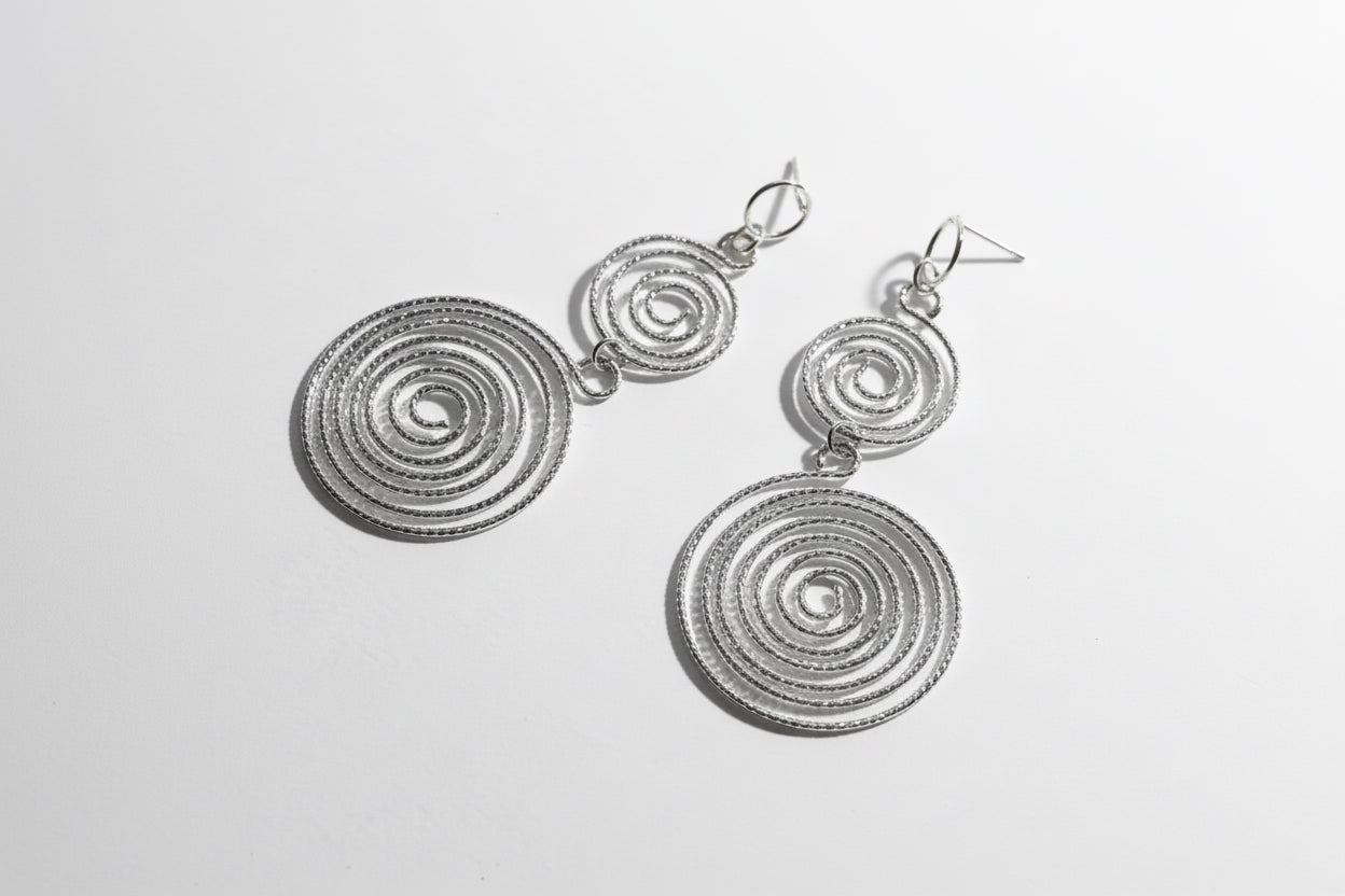Spiral Statement Earrings