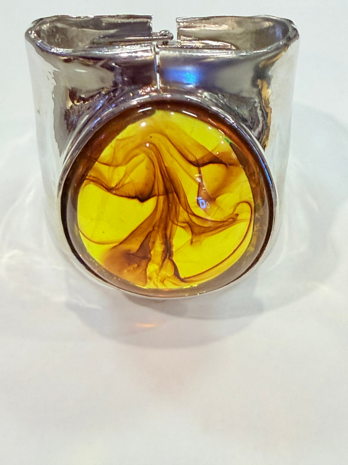Golden Hour Swirl Statement Bangle