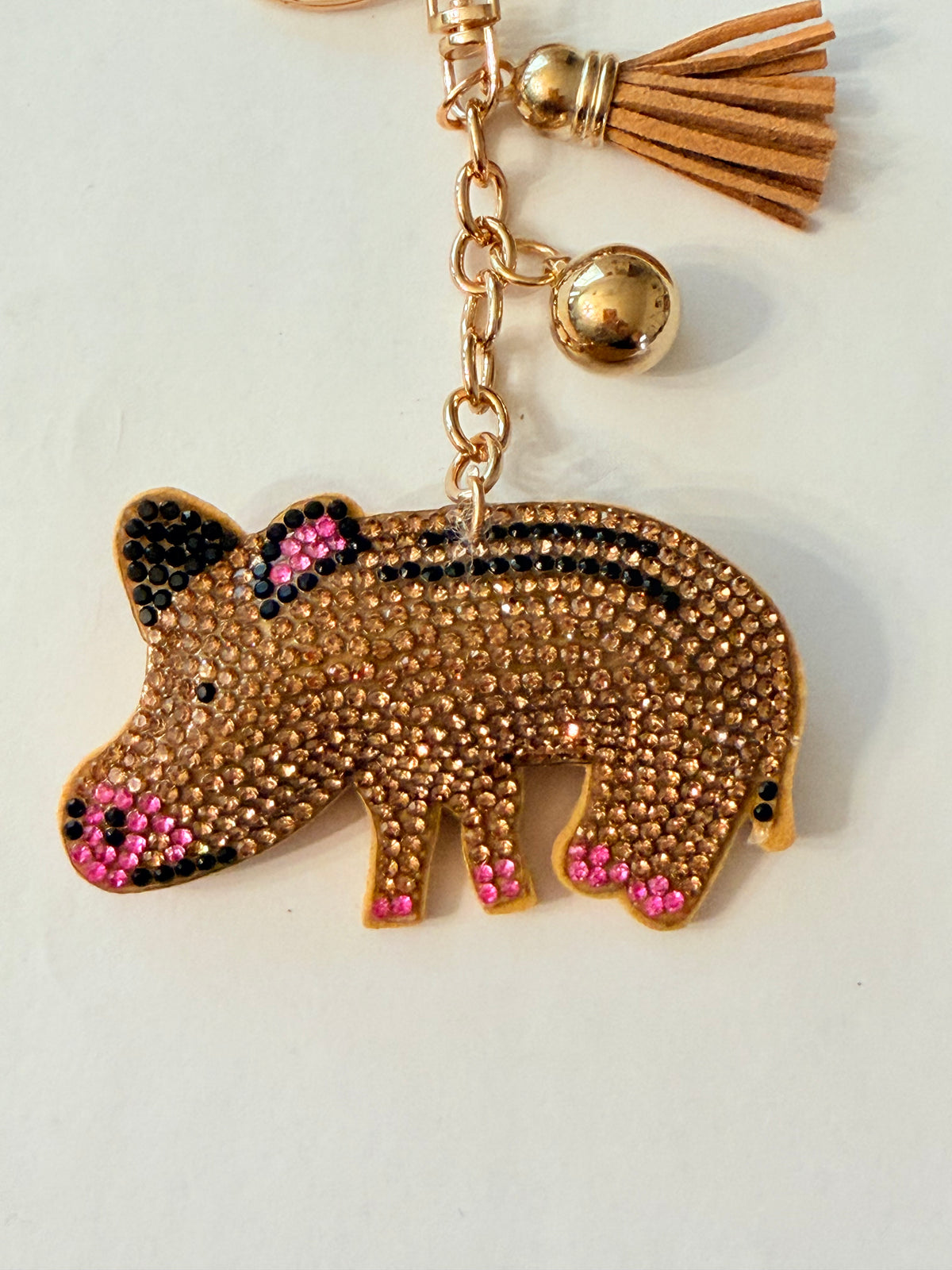 Soft Plush Bling Keychains