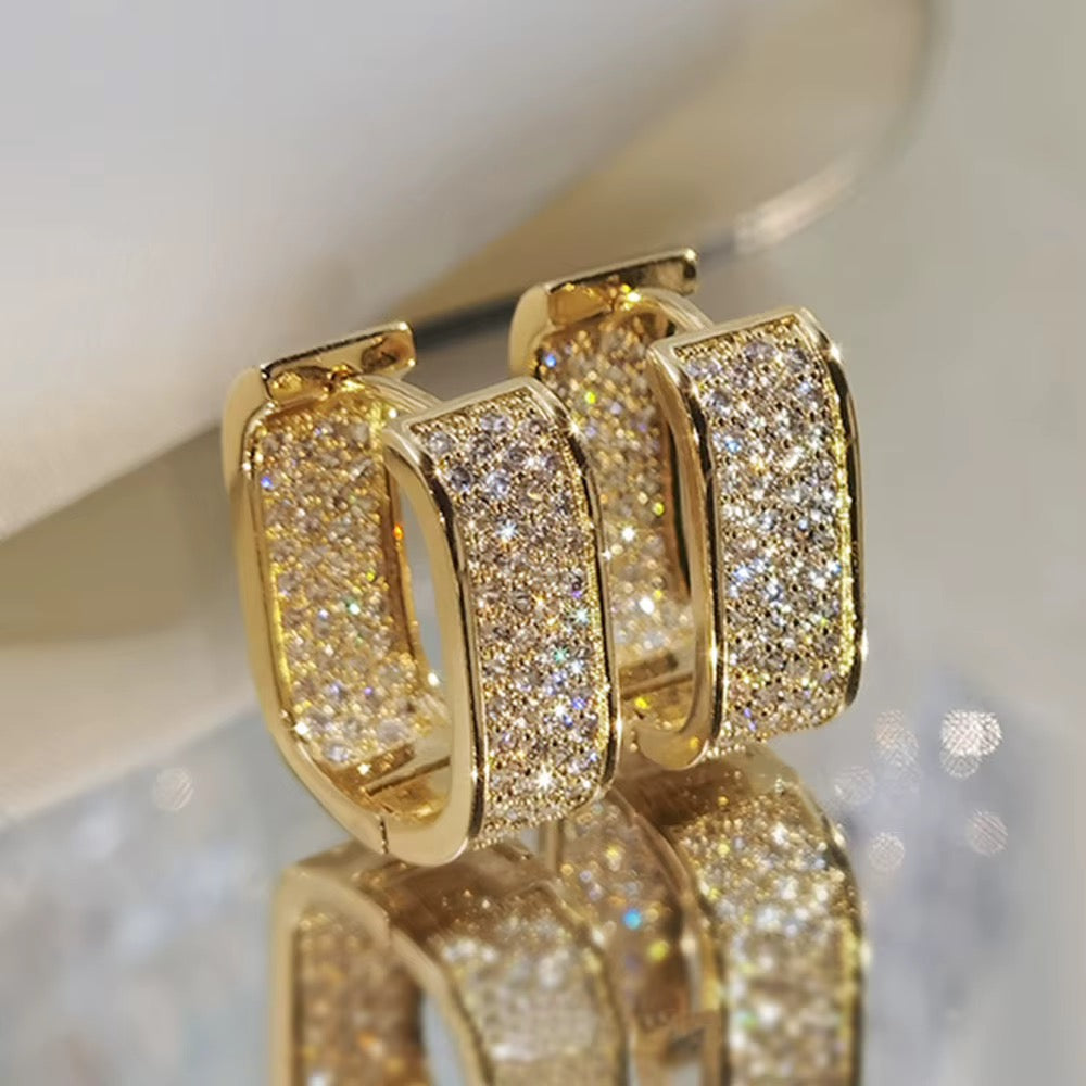 Caught in the Light Bling Hoops
