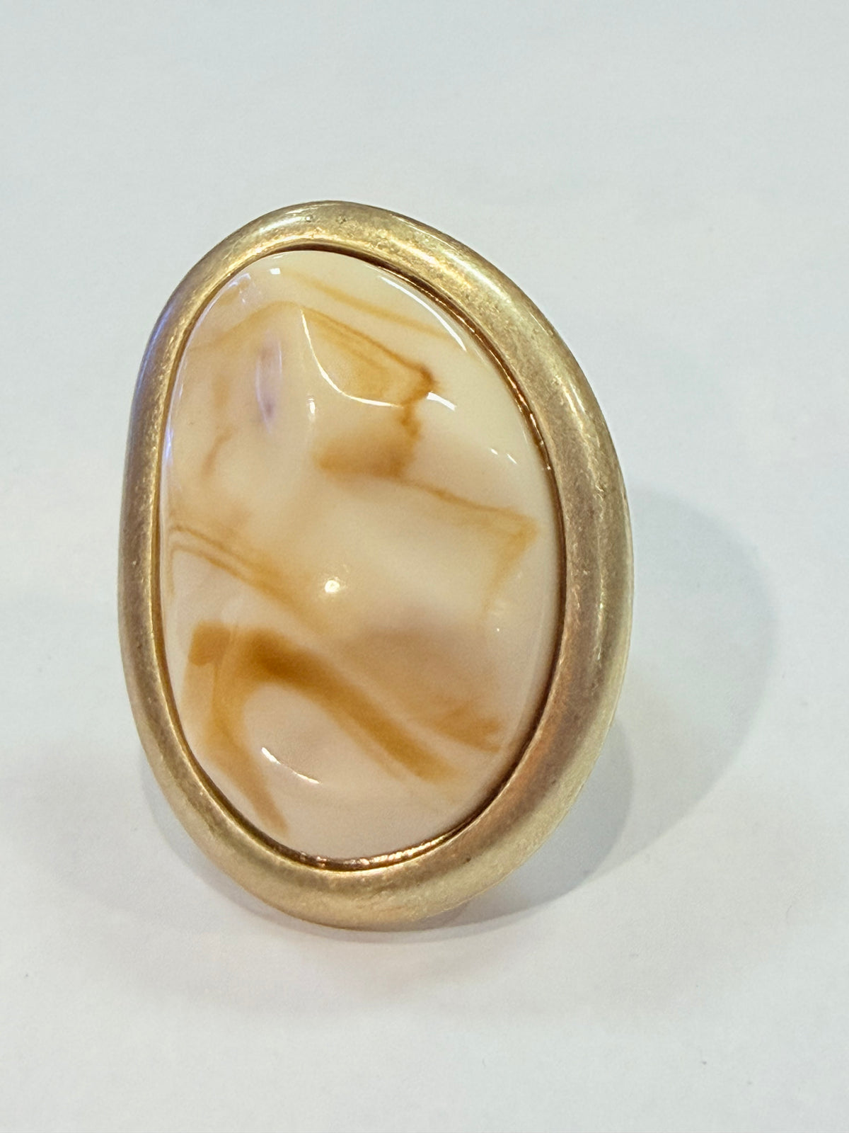 Caramel Swirl Stretch Ring