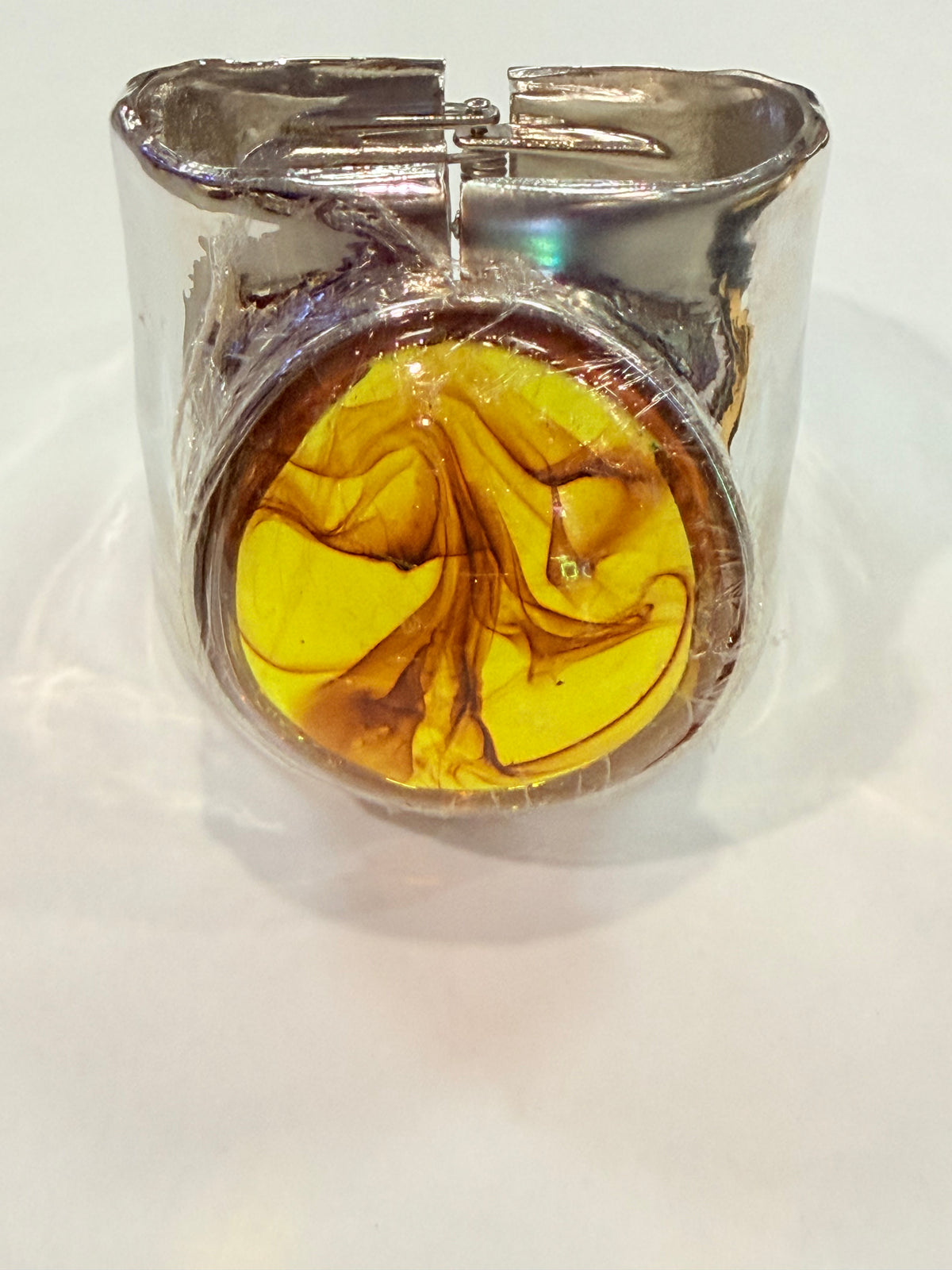 Golden Hour Swirl Statement Bangle