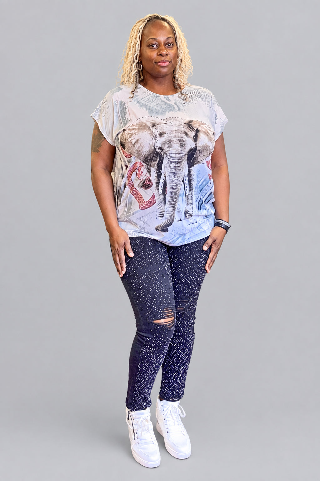Forget Me Not Bling Top