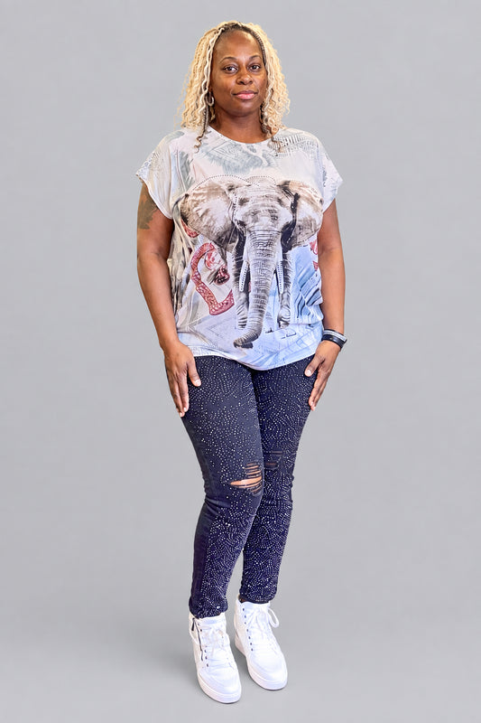 Forget Me Not Bling Top