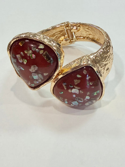 Crimson Crush Statement Bangle