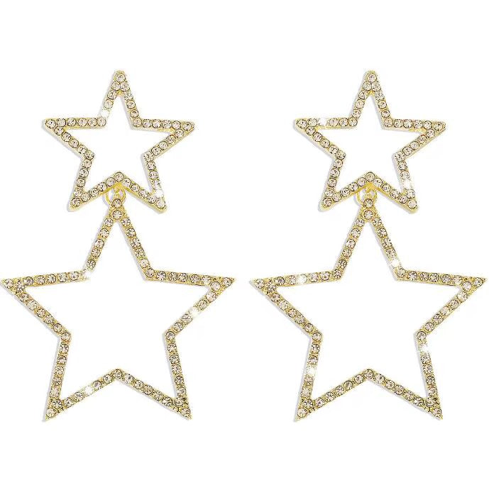 Seeing Stars Bling Drop Earrings