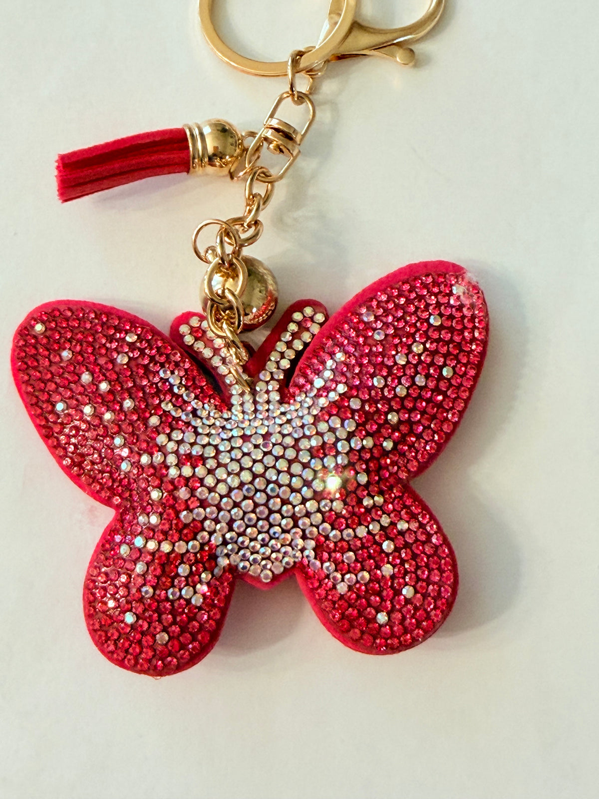 Soft Plush Bling Keychains