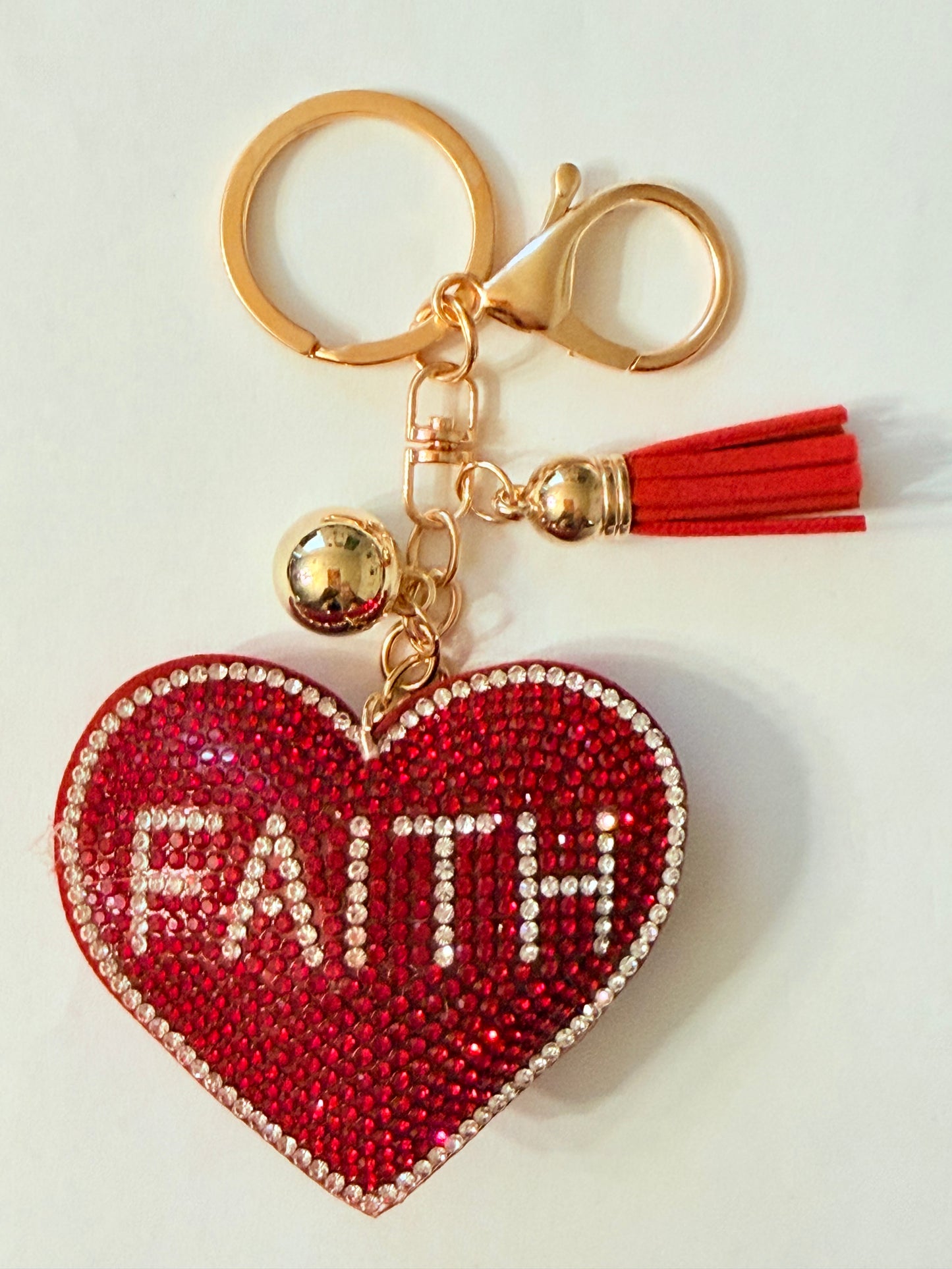 Soft Plush Bling Keychains