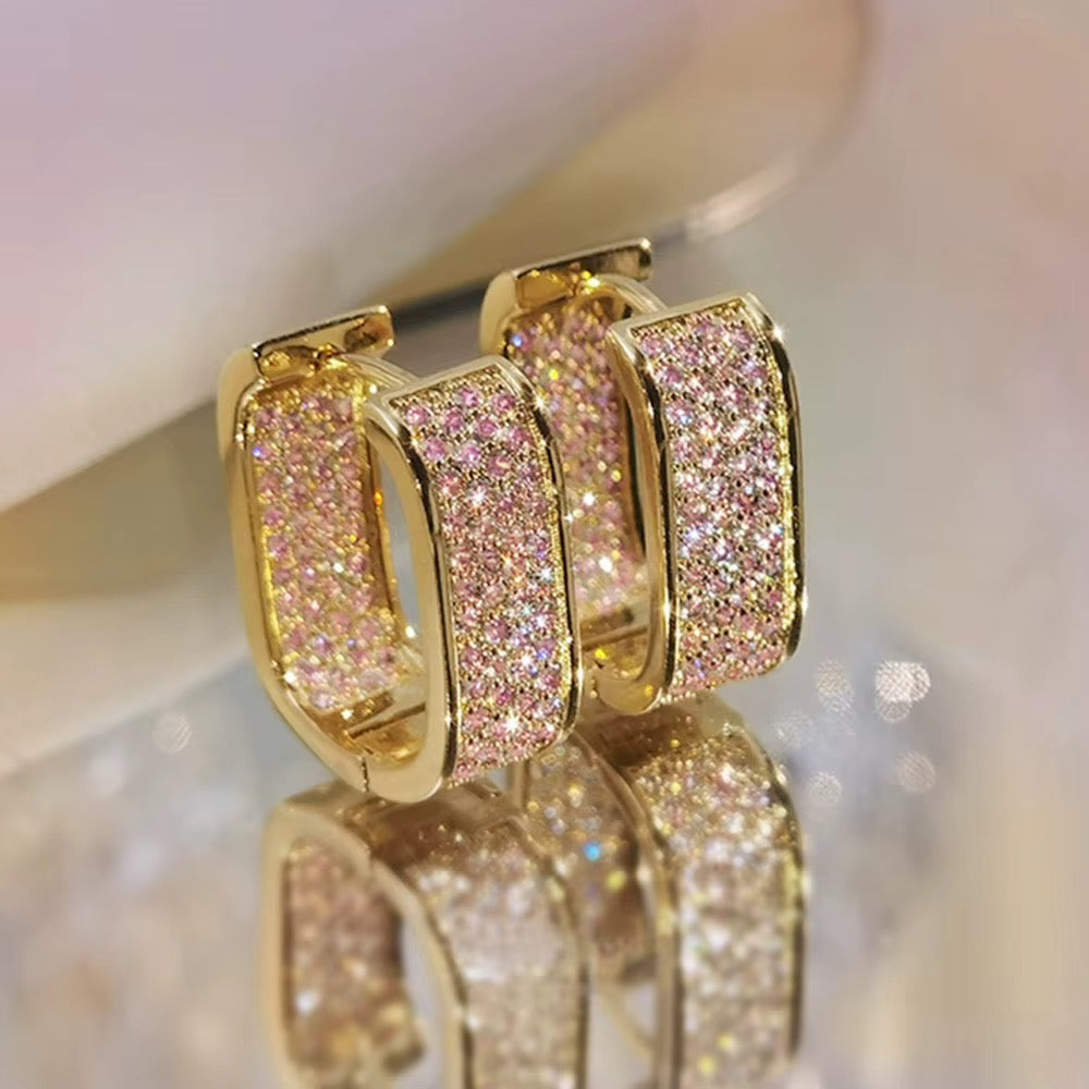 Caught in the Light Bling Hoops