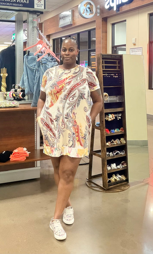 Paisley Breeze Pocket Dress