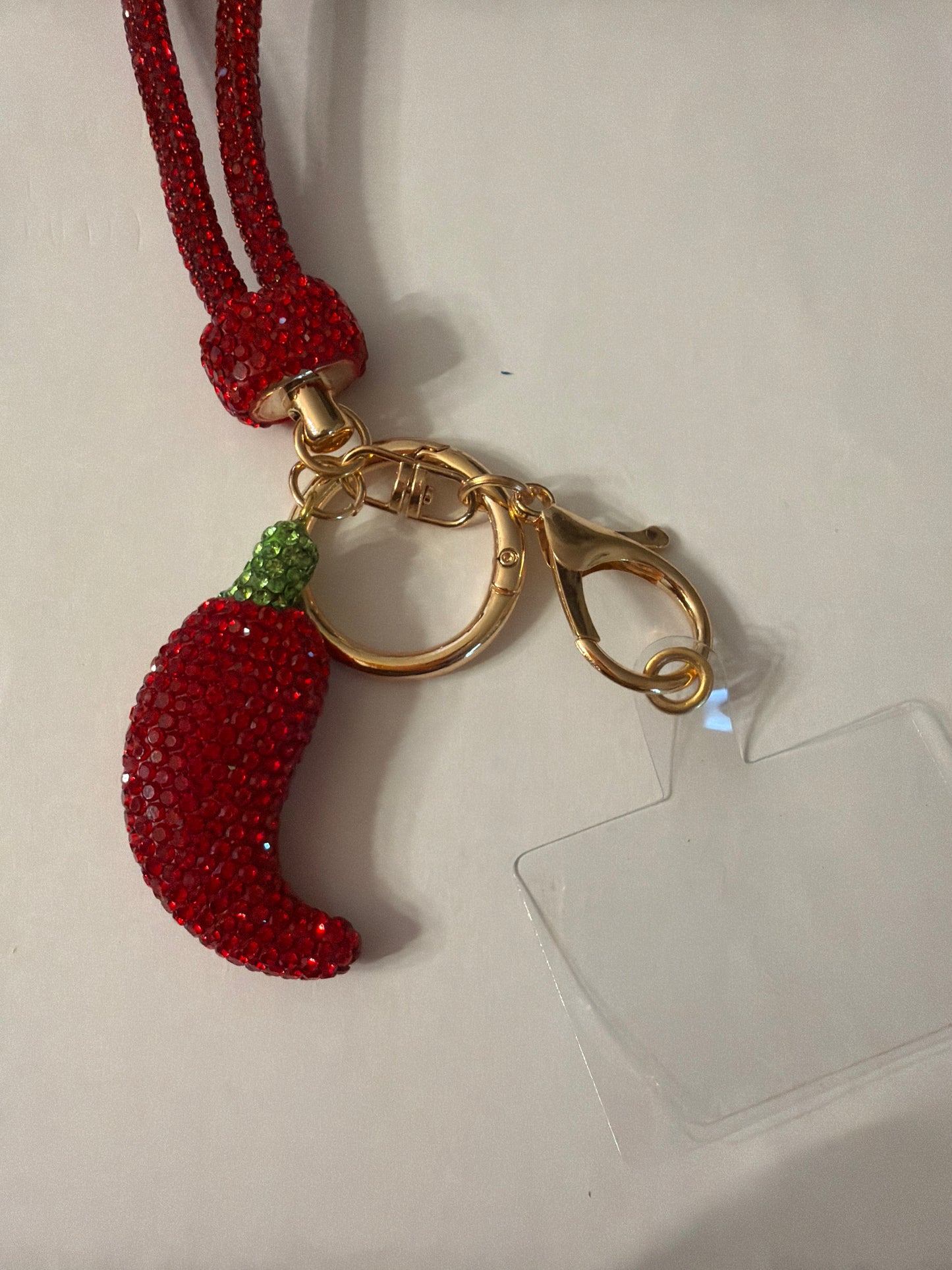 Bling Initial Phone Wristlet Keychain