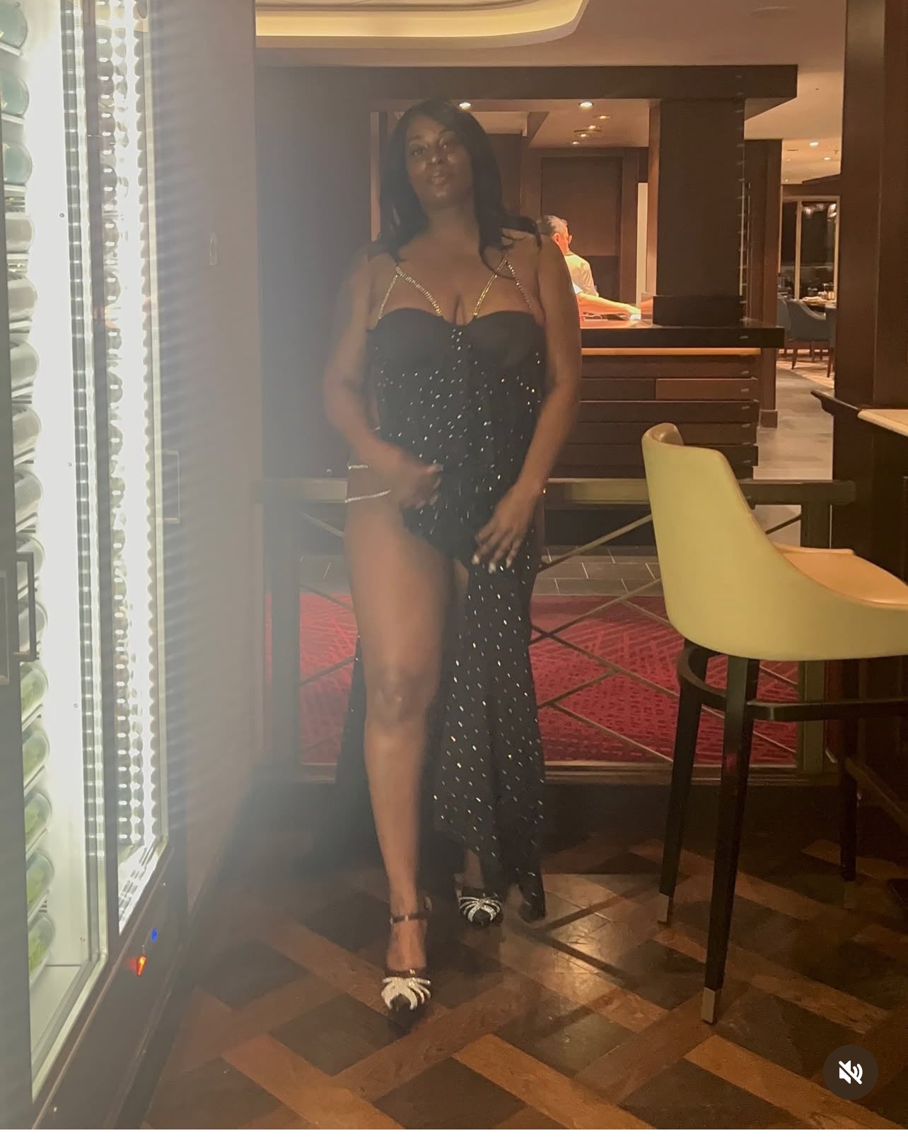 Vacation Goddess Rhinestone Gown