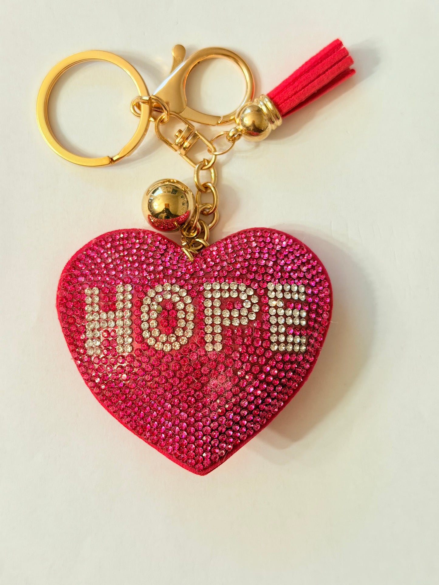 Soft Plush Bling Keychains