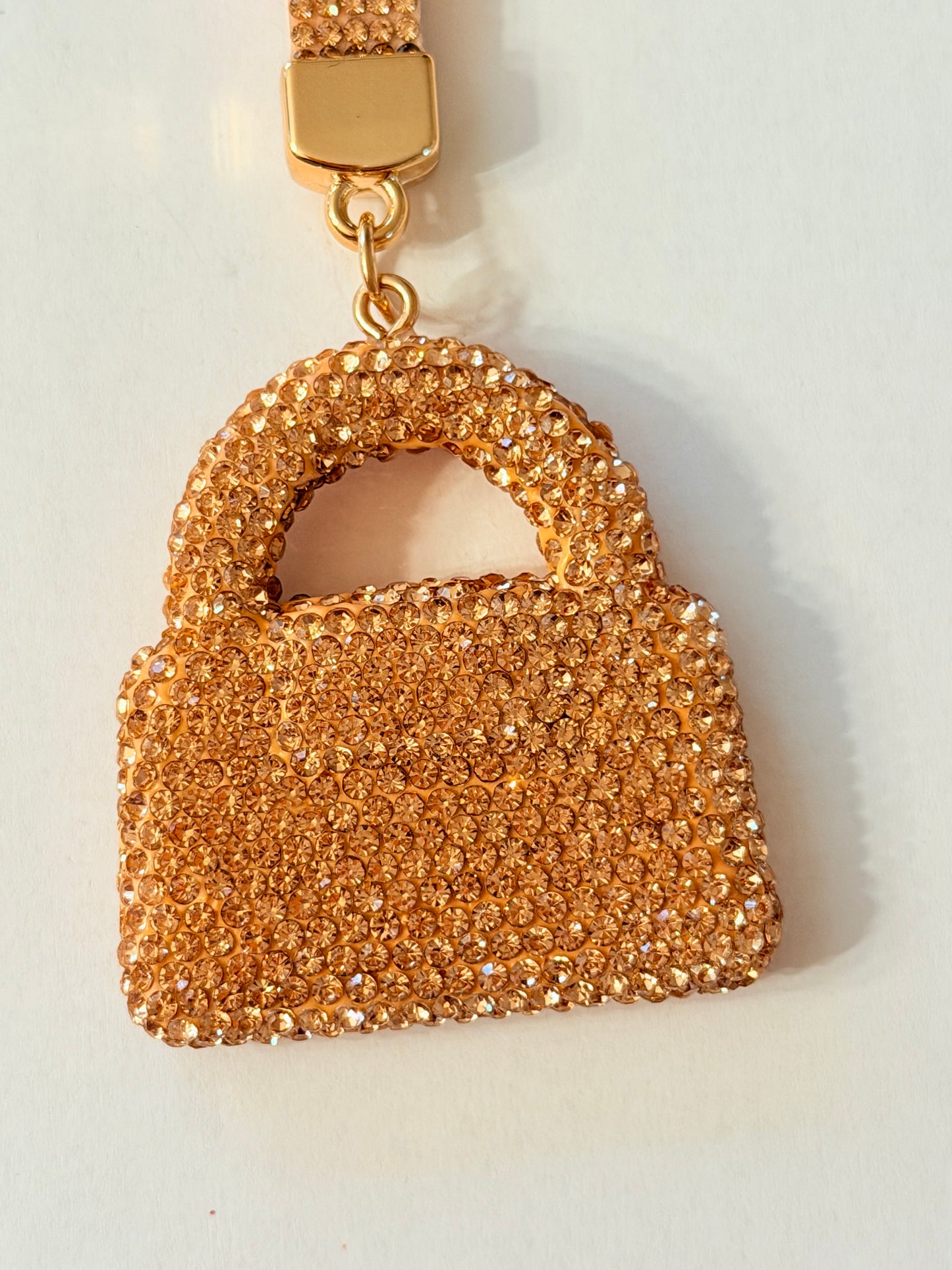 Bling Rhinestone Strap Keychains
