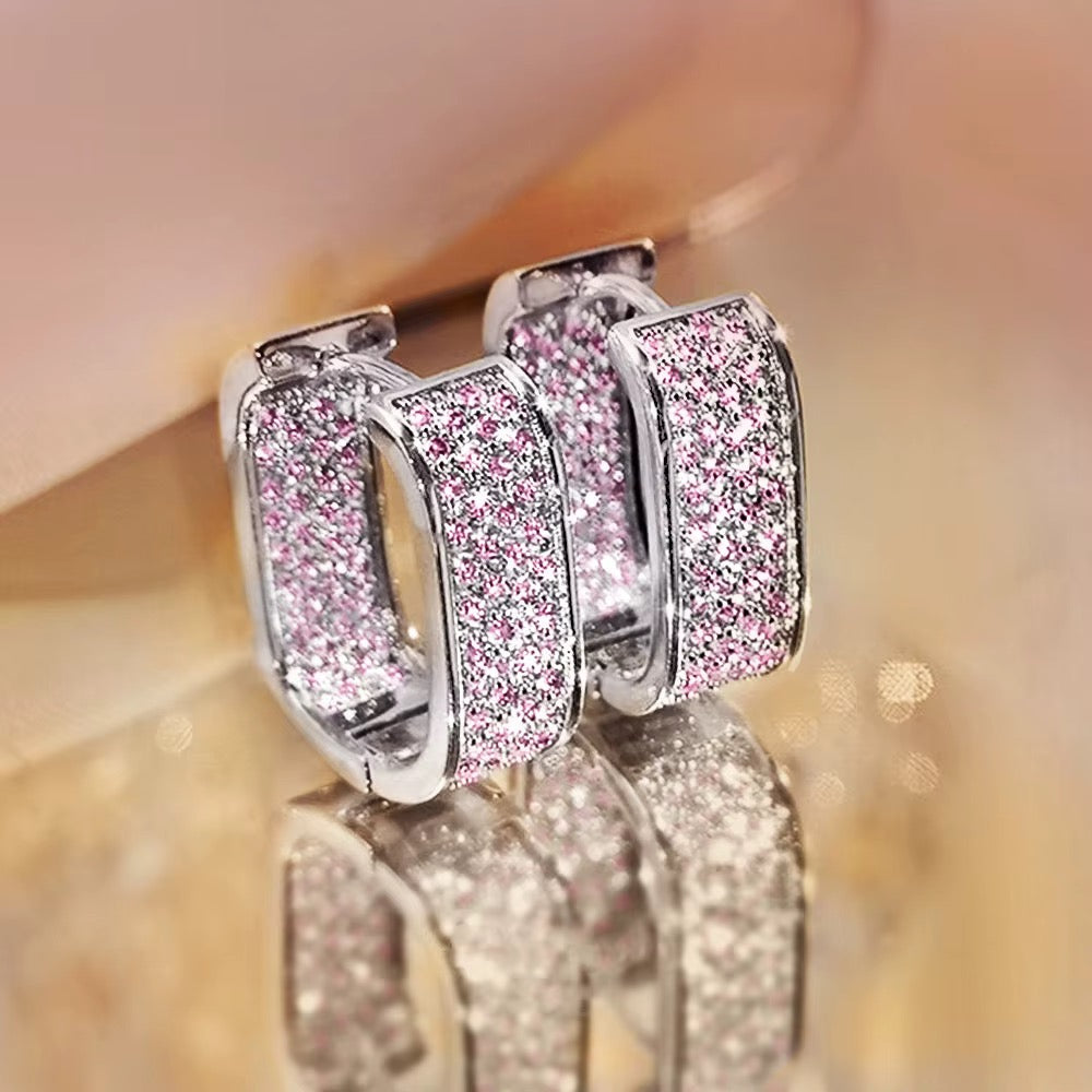 Caught in the Light Bling Hoops