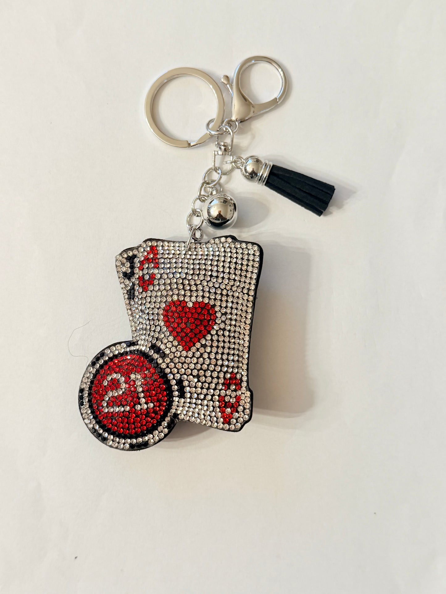Soft Plush Bling Keychains