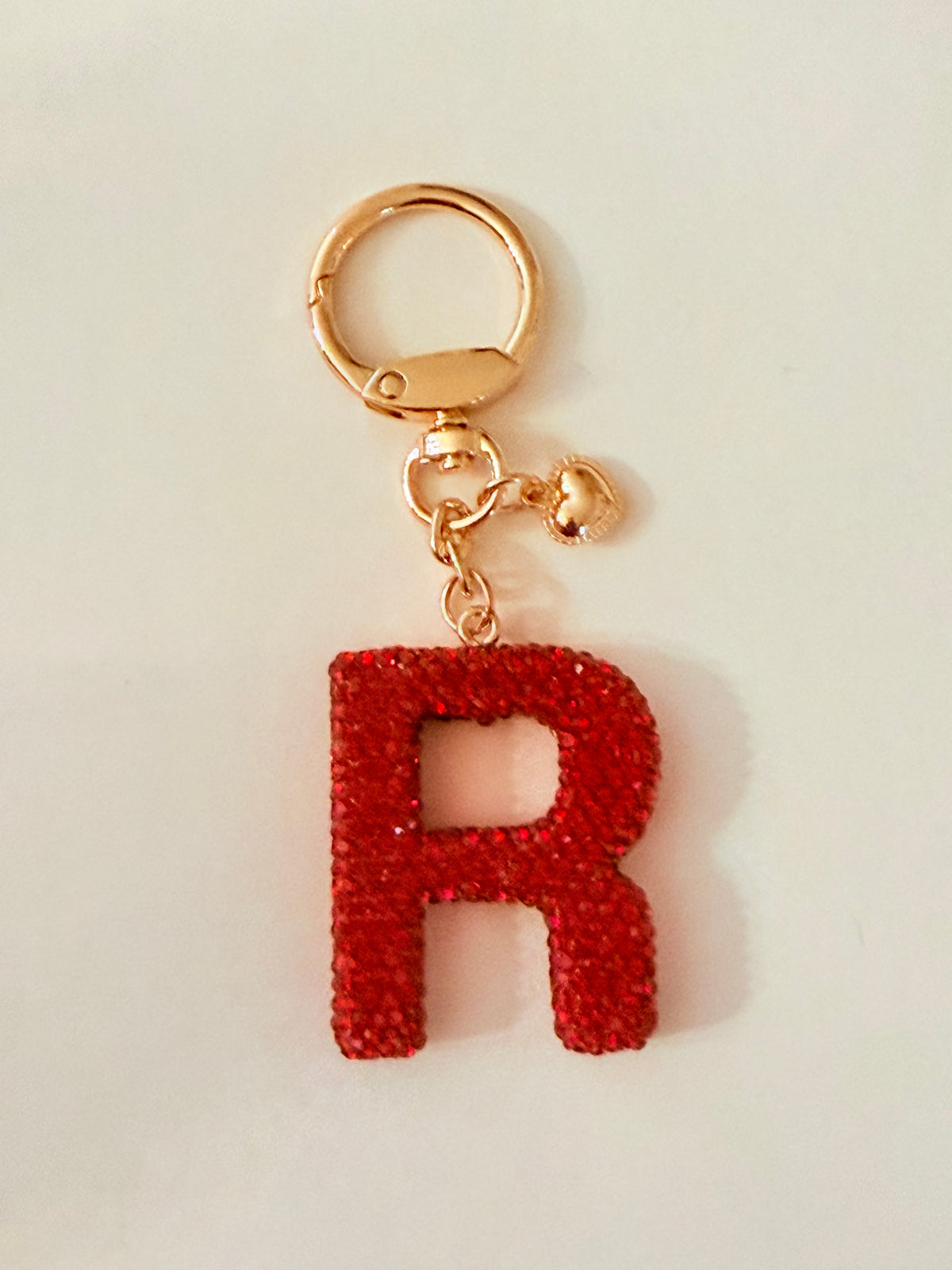 Initial Bling Strap Keychain