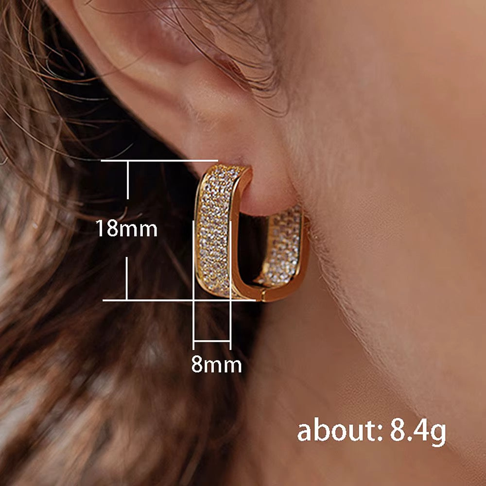 Caught in the Light Bling Hoops