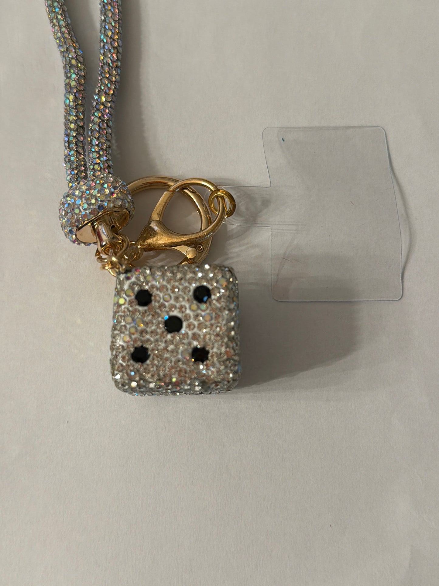 Bling Initial Phone Wristlet Keychain