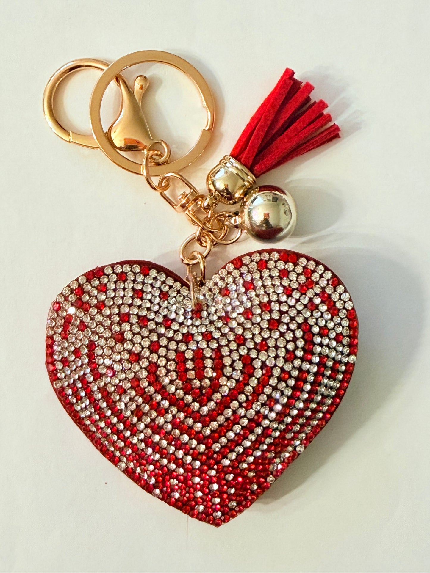 Soft Plush Bling Keychains