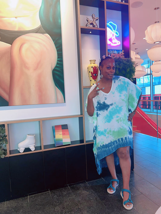 Ocean Breeze High-Low Caftan