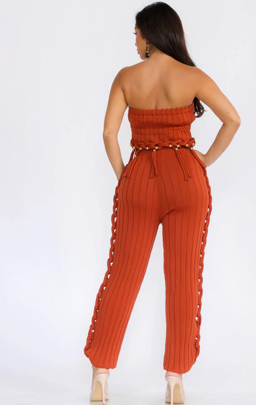 Gold Hour Lace-Up Set