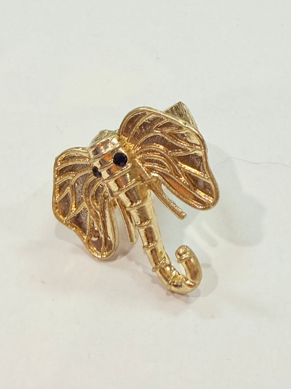 Golden Elephant Stretch Ring