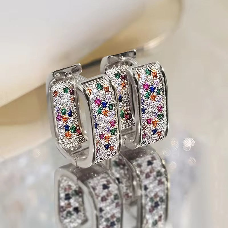 Caught in the Light Bling Hoops