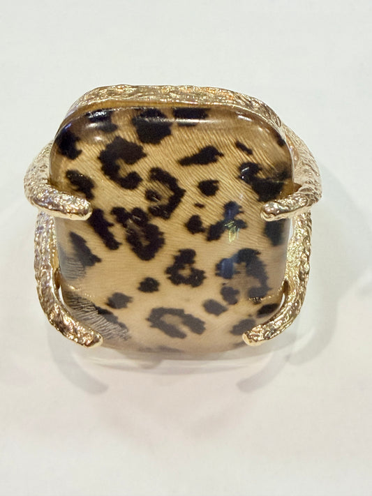 Wild Side Leopard Statement Bangle