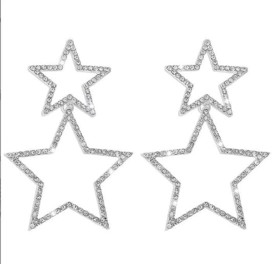 Seeing Stars Bling Drop Earrings