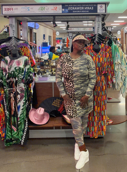Camo & Leopard Safari Dress