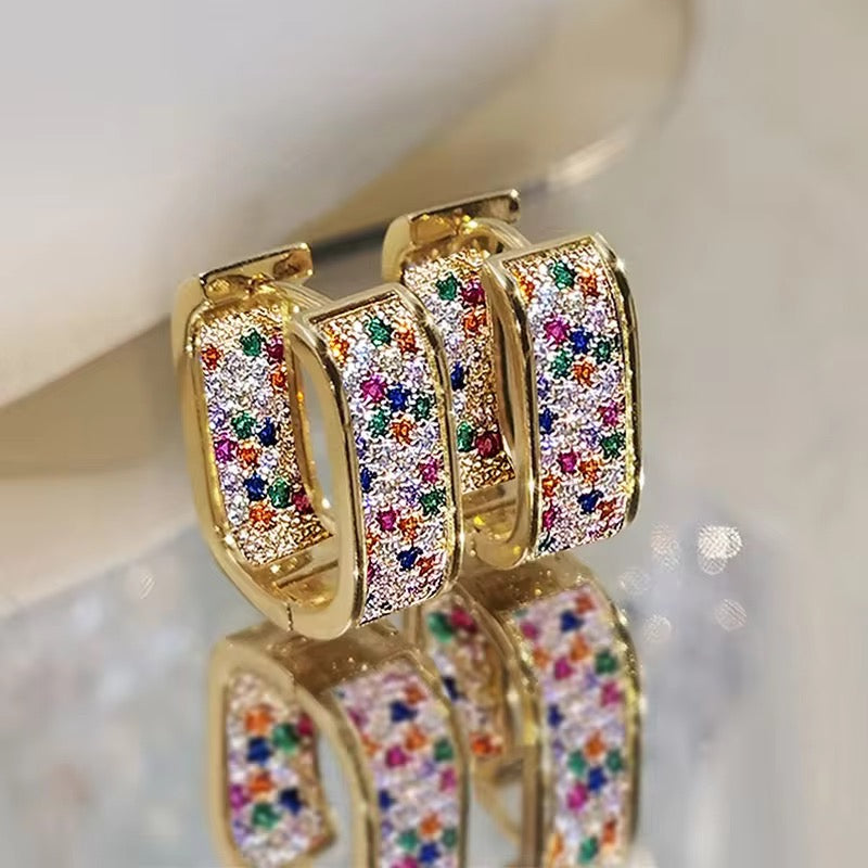 Caught in the Light Bling Hoops