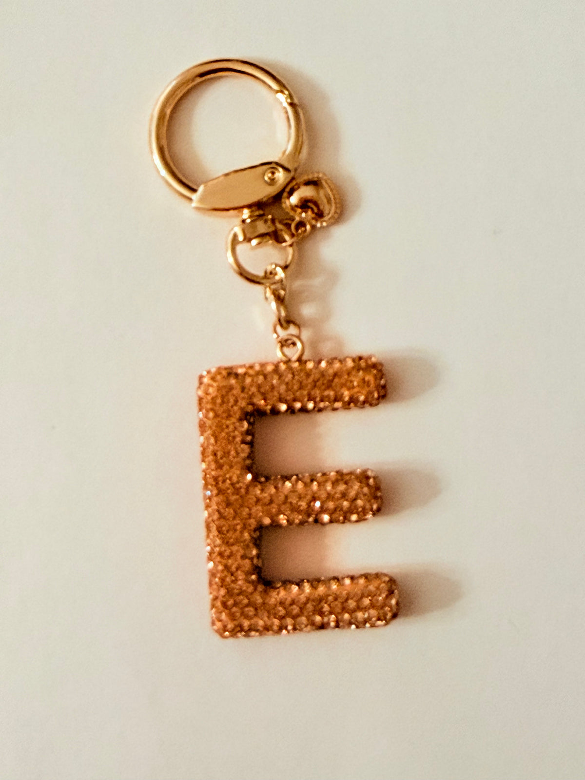 Initial Bling Strap Keychain