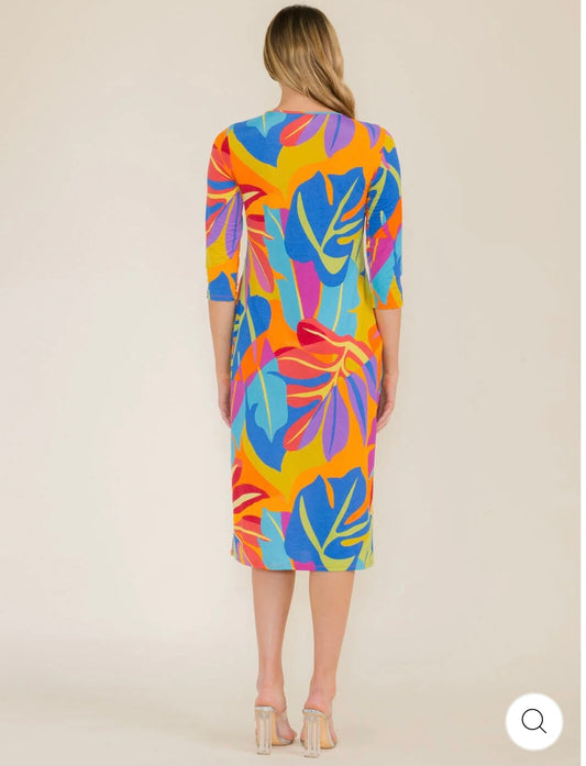 “Palm Springs Breeze” Pocket Midi Dress