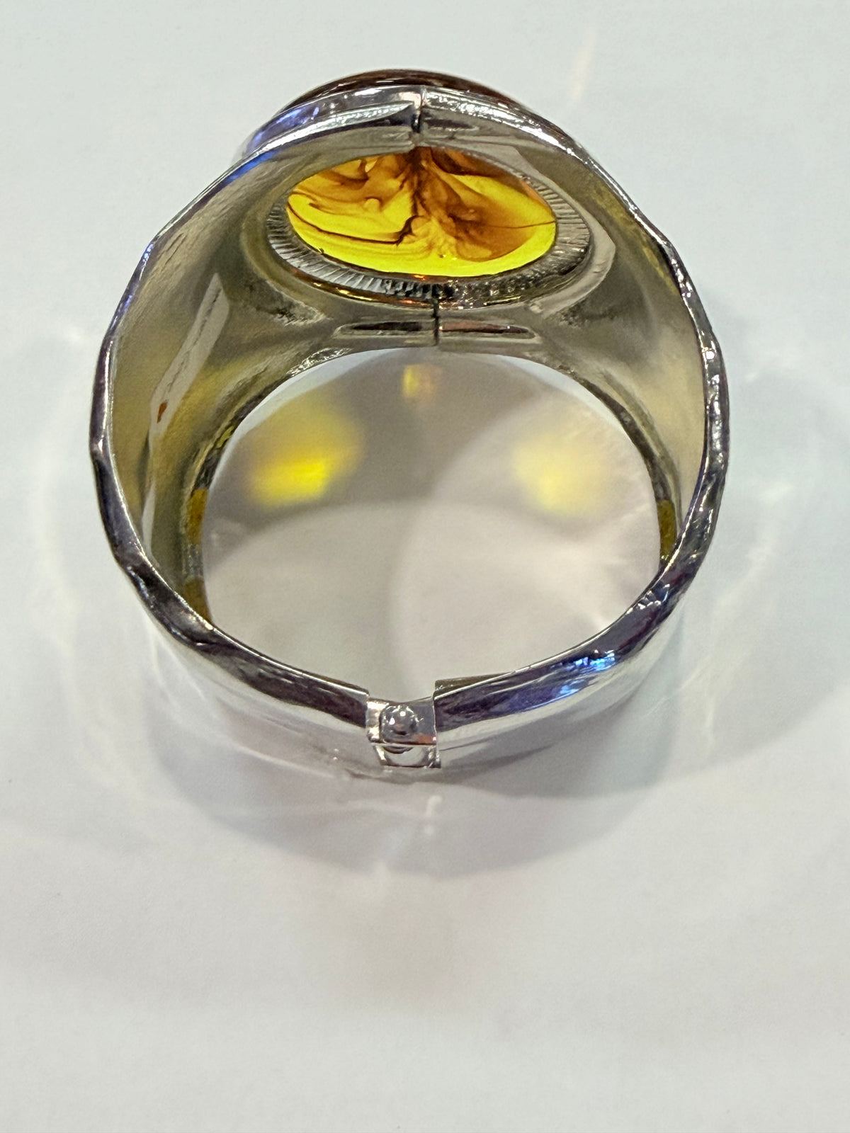 Golden Hour Swirl Statement Bangle