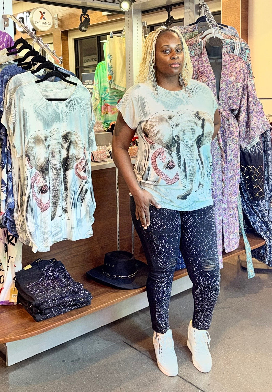 Forget Me Not Bling Top