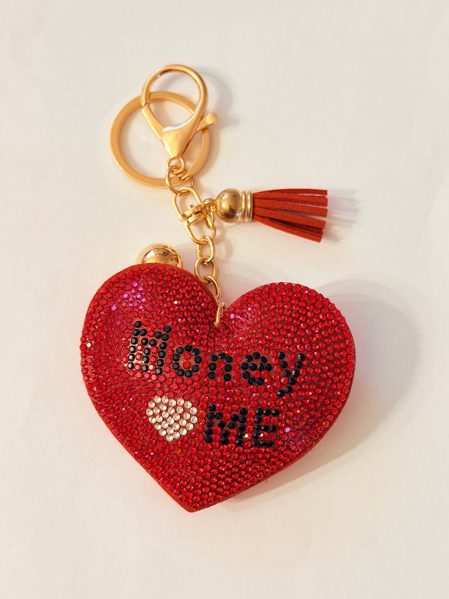 Soft Plush Bling Keychains
