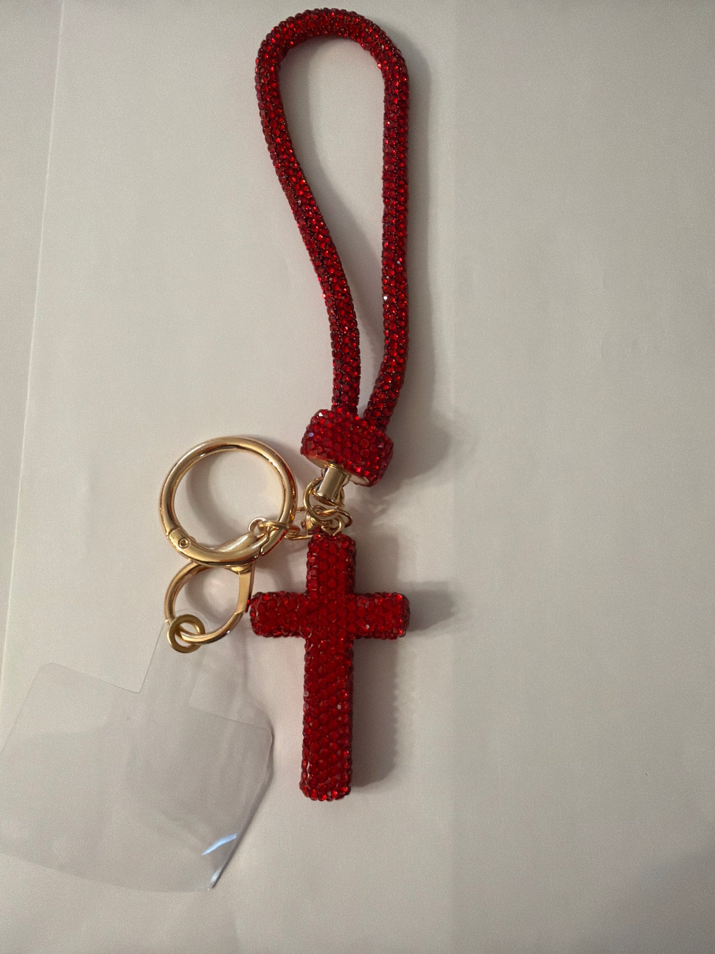 Bling Initial Phone Wristlet Keychain